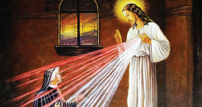 St Faustina with Jesus